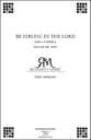 Be Strong in the Lord SATB choral sheet music cover
